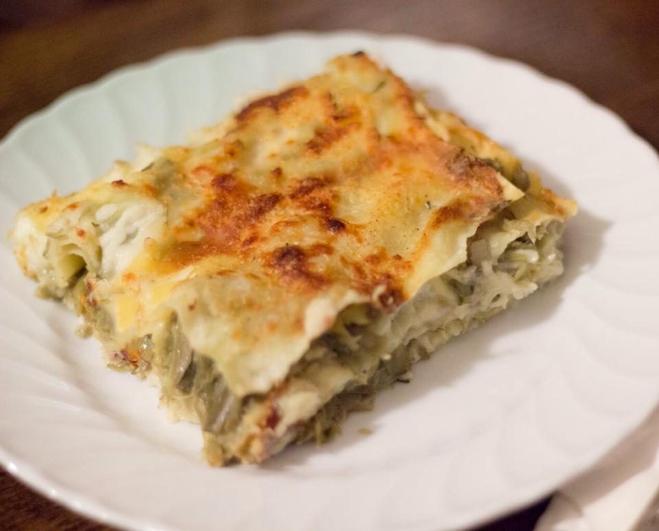 Lasagna con Carciofo di Montelupone Presidio Slow Food